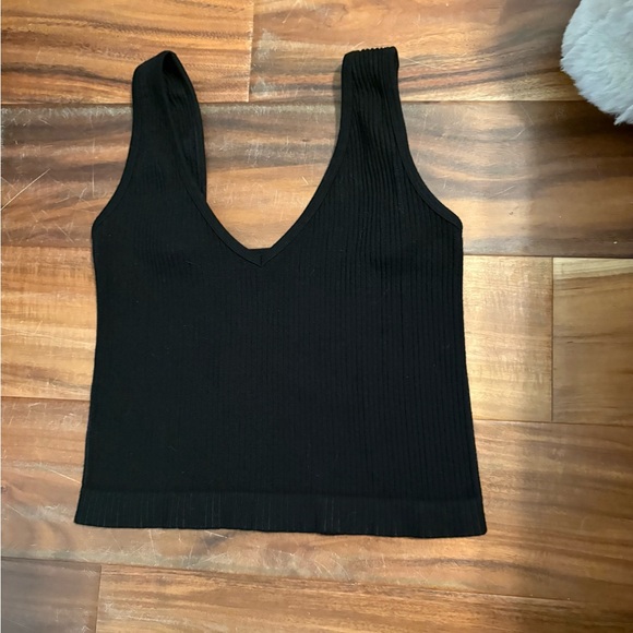 Free People Tops - Free people black‎ Ribbed Knit Women's Top size xs/small 0177